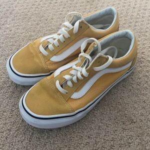 Yellow Low Lace up Vans